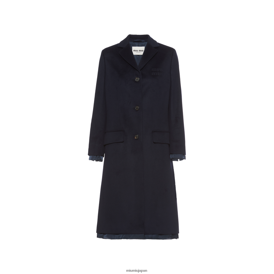 miu miu クリスタル ビジュー ベロア コート Miu miu coat with crystals