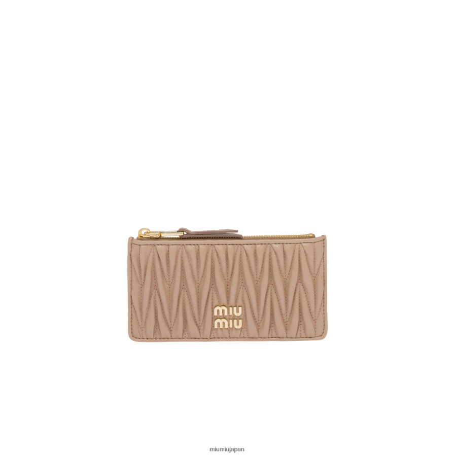 マトラッセ ナッパレザー エンベロープウォレット Miu Miu カメオ コレクション D2466R1051