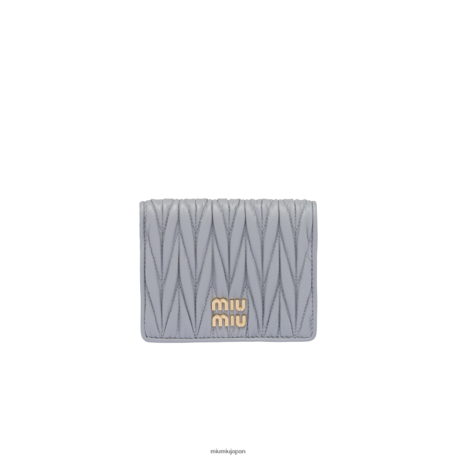 スモールマトラッセナッパレザーウォレット Miu Miu ヤグルマギク コレクション D2466R1071