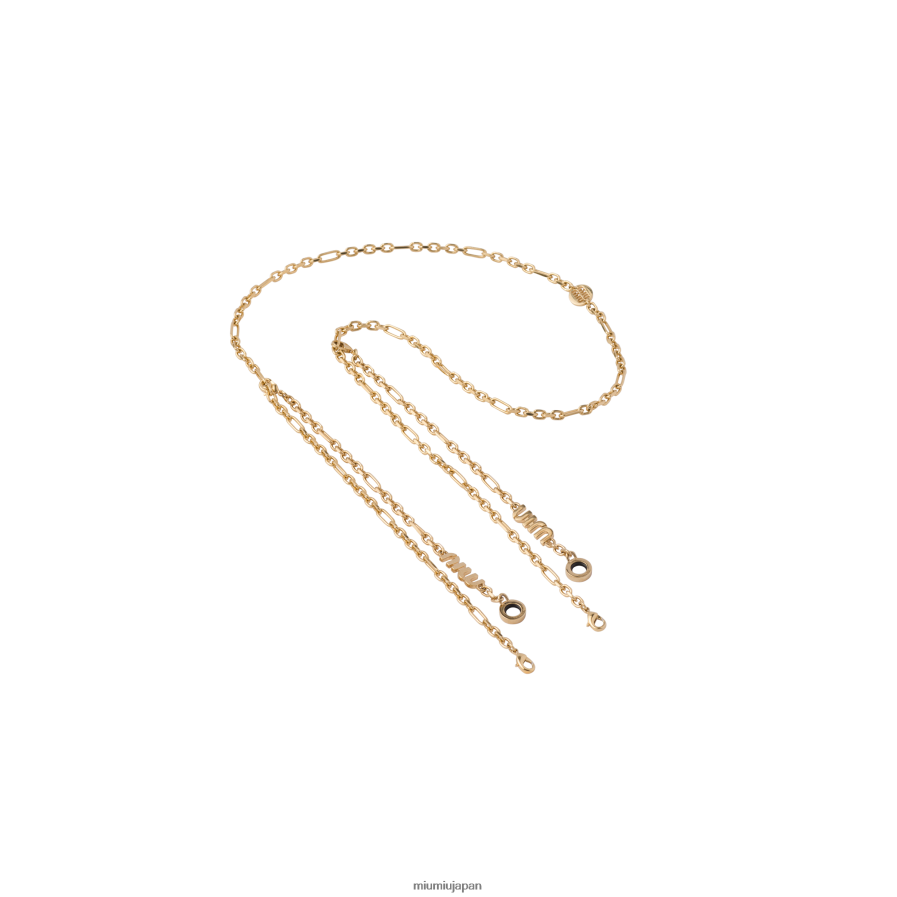 キーホルダー Miu Miu 金 アクセサリー D2466R1095