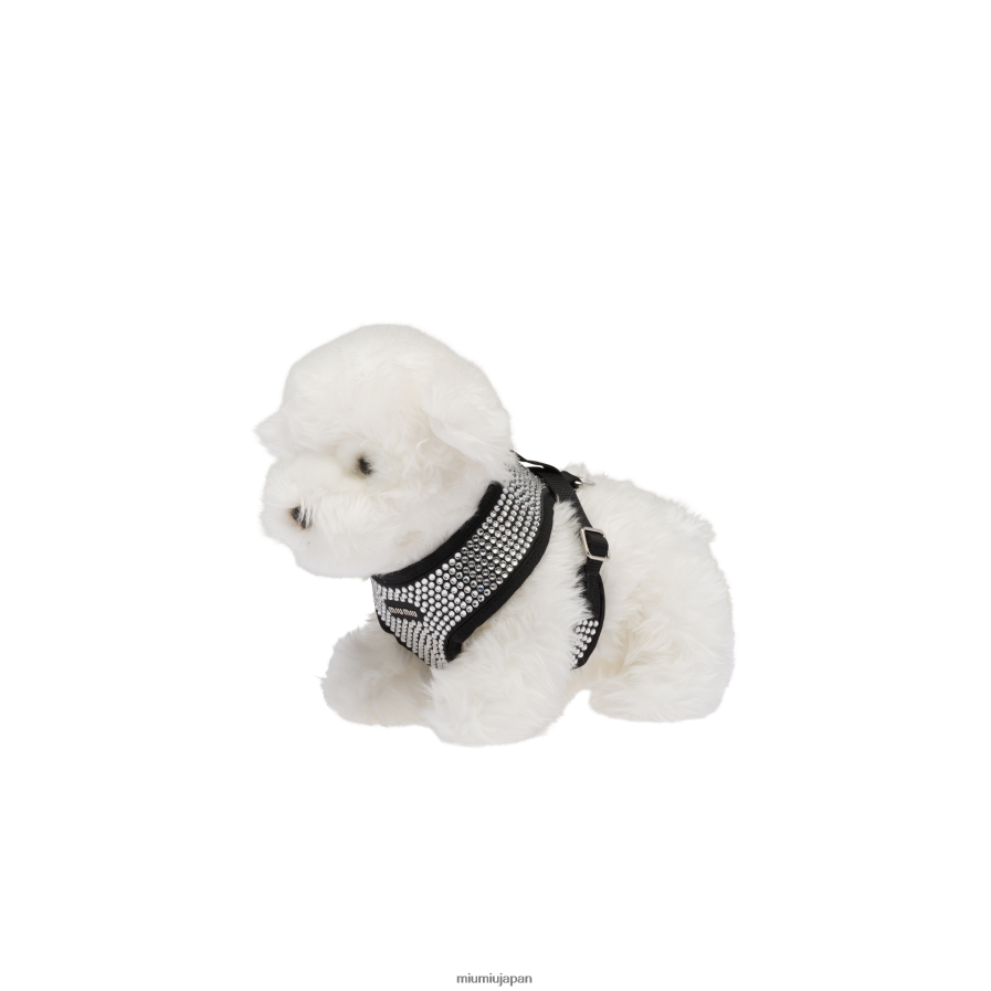 サテンペットハーネス Miu Miu 黒 アクセサリー D2466R1107