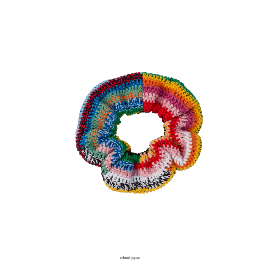 かぎ針編みシュシュ Miu Miu 色とりどりの アクセサリー D2466R1124