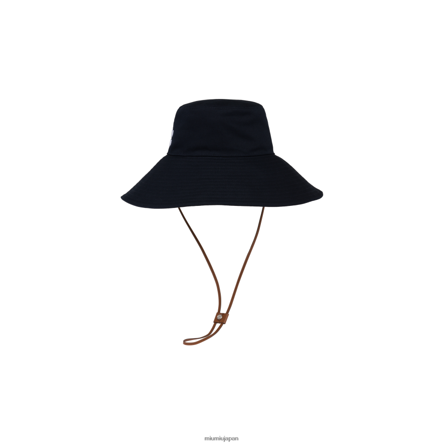 ドリルハット Miu Miu 青/白 アクセサリー D2466R1210