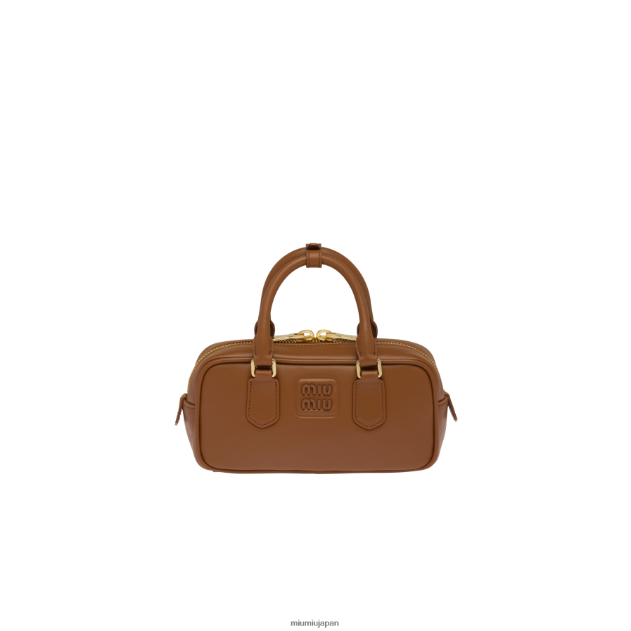 アーカディレザーバッグ Miu Miu コニャック コレクション D2466R135