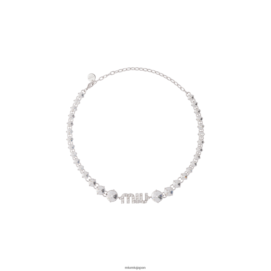 クリスタルネックレス Miu Miu 鋼 宝石 D2466R1368