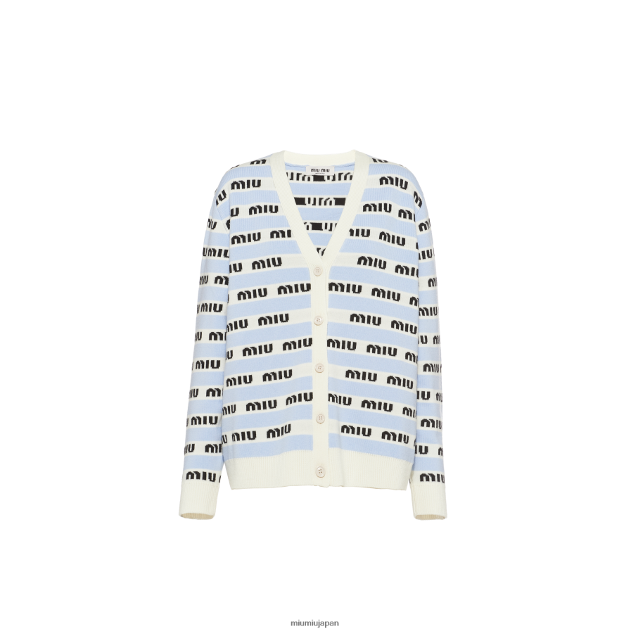 ウールカーディガン Miu Miu アストロ 着用する準備ができて D2466R817