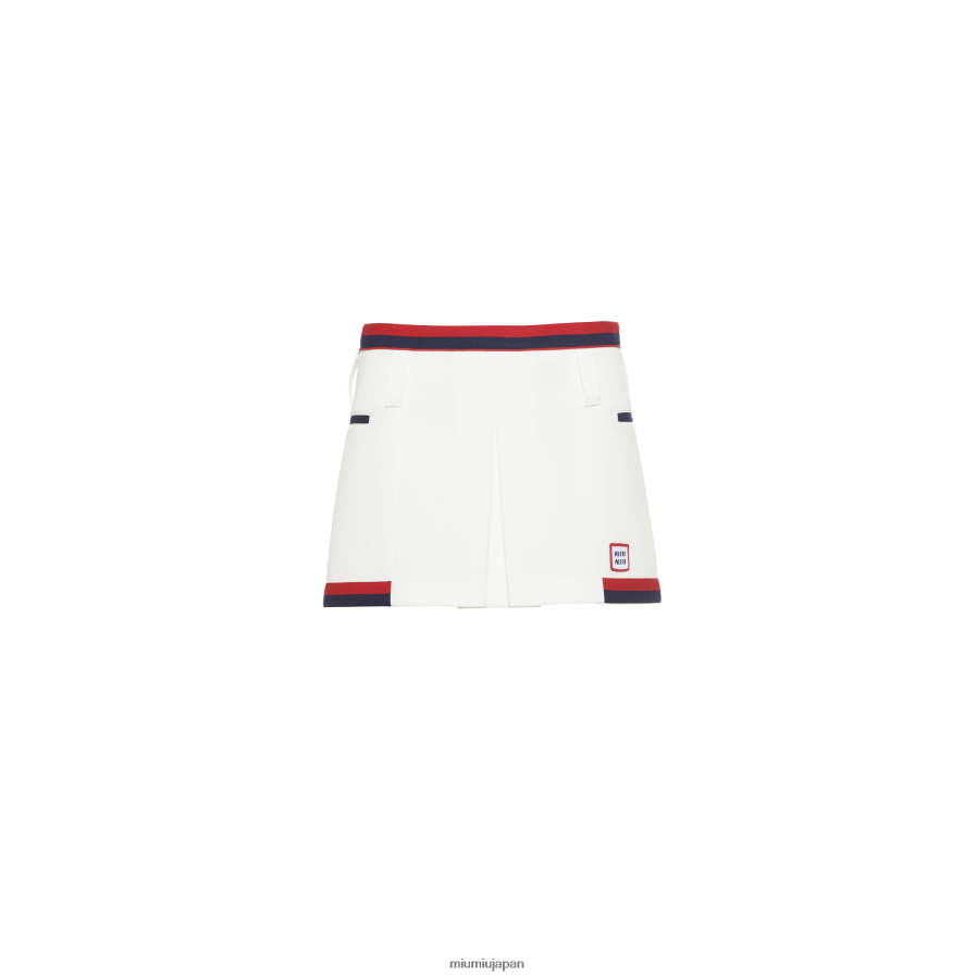 ジャージミニスカート Miu Miu 白 着用する準備ができて D2466R895