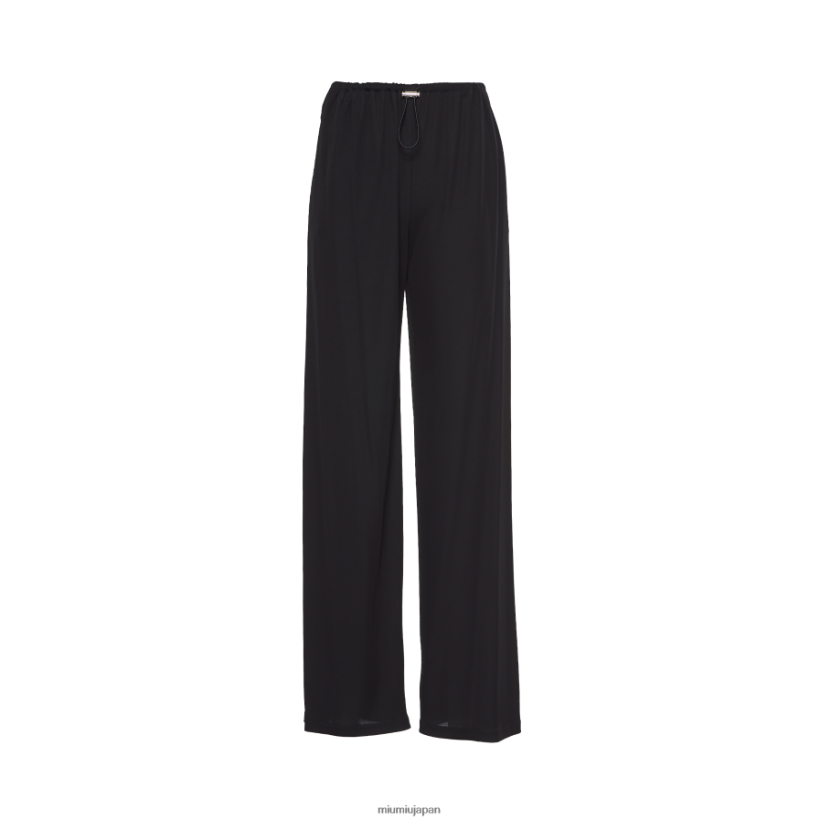 オーガンジンパンツ Miu Miu 黒 着用する準備ができて D2466R959